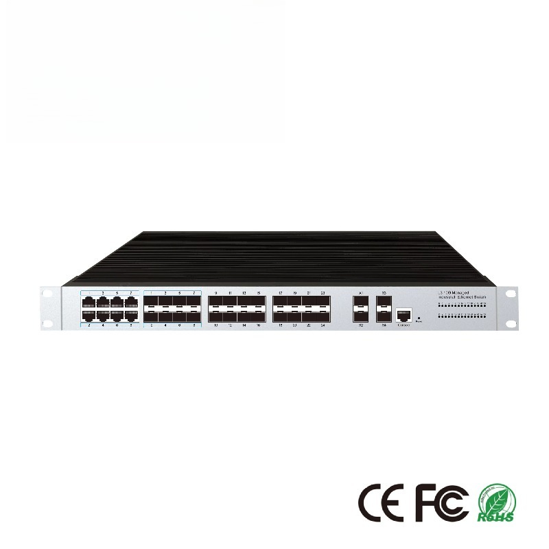 Sfp+ 10G Managed Switch 8 Port - Switch Ethernet Industrial Gerenciado com 24