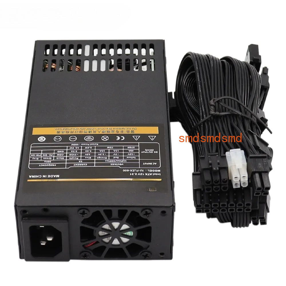 Atx Power Supply 1U Flex 500W - Fonte de Alimentação Modular 600W Pequena