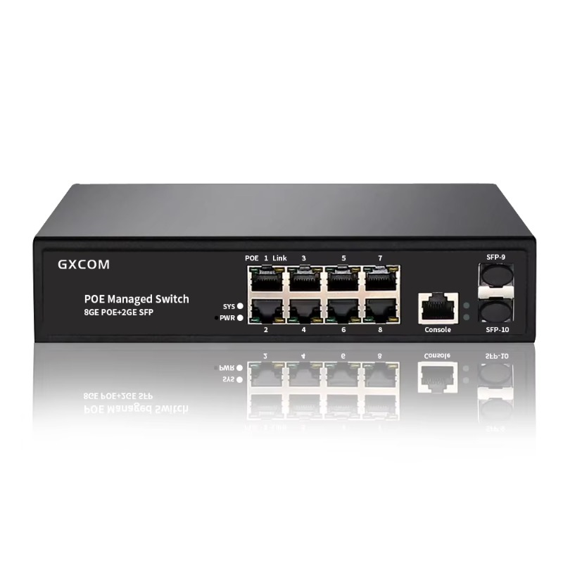 Managed Gigabit Poe Switch 8 Port 802.3At - Switch Ethernet PoE Gerenciável de Camada
