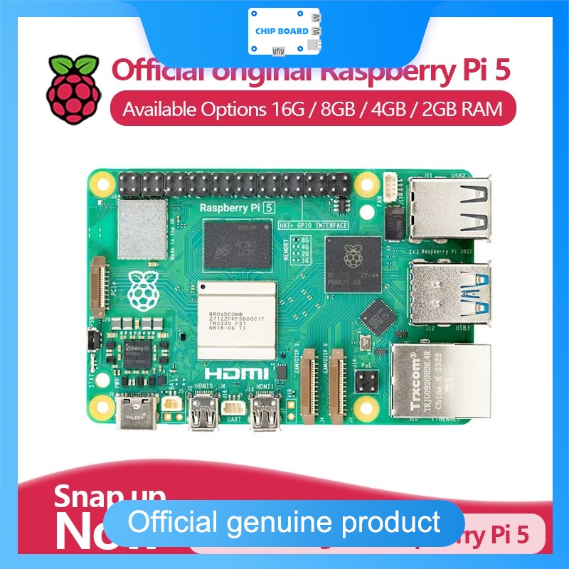 Raspberry Pi 5 8Gb - Computador oficial de placa única Raspberry