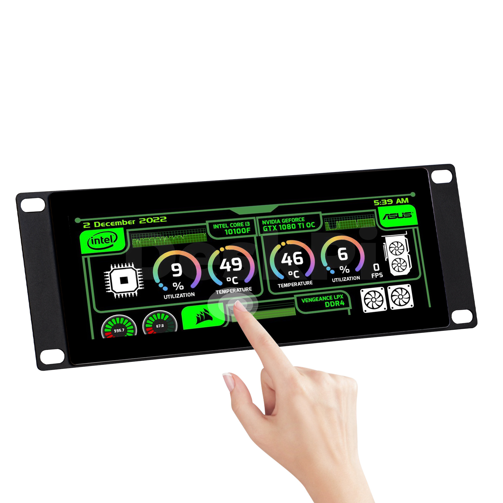 Deskpi Super6C - DeskPi Tela sensível ao toque de
