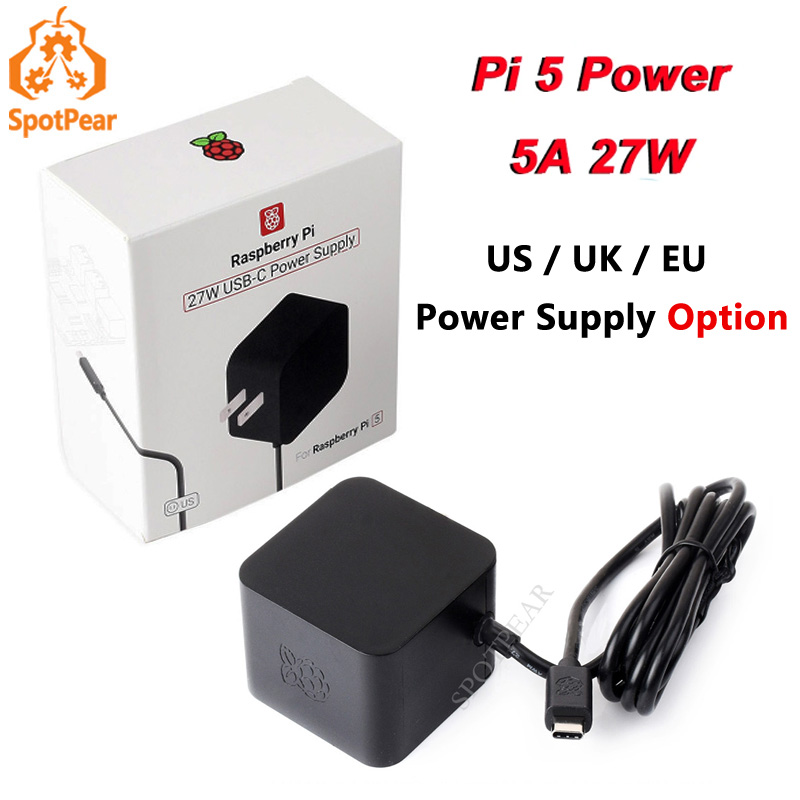 Raspberry Pi 5 8Gb - Fonte de Alimentação Oficial Original para