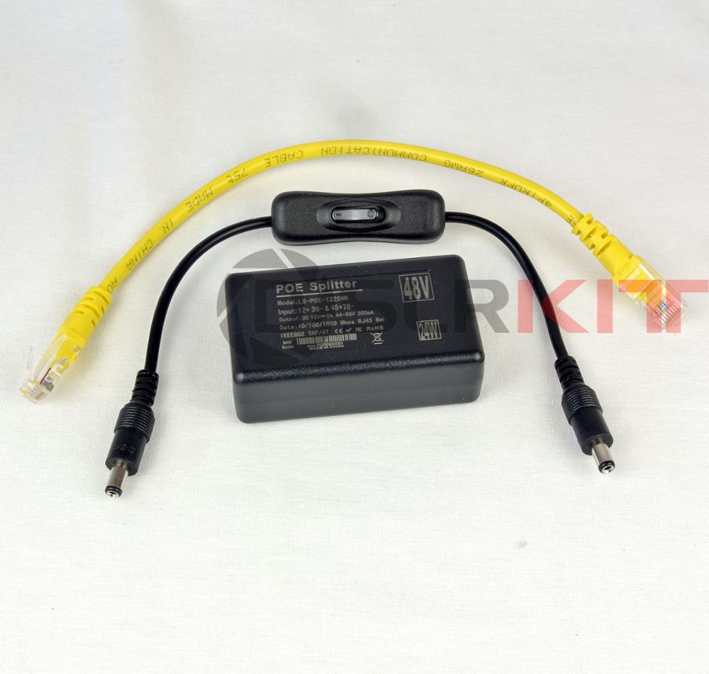 Active Poe Splitter Gigabit 12V 2A - Dslrkit gigabit-divisor poe 12v, para módulo