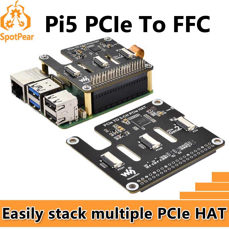 Turing Pi 2 - Raspberry Pi 5 PCIe para 2-CH
