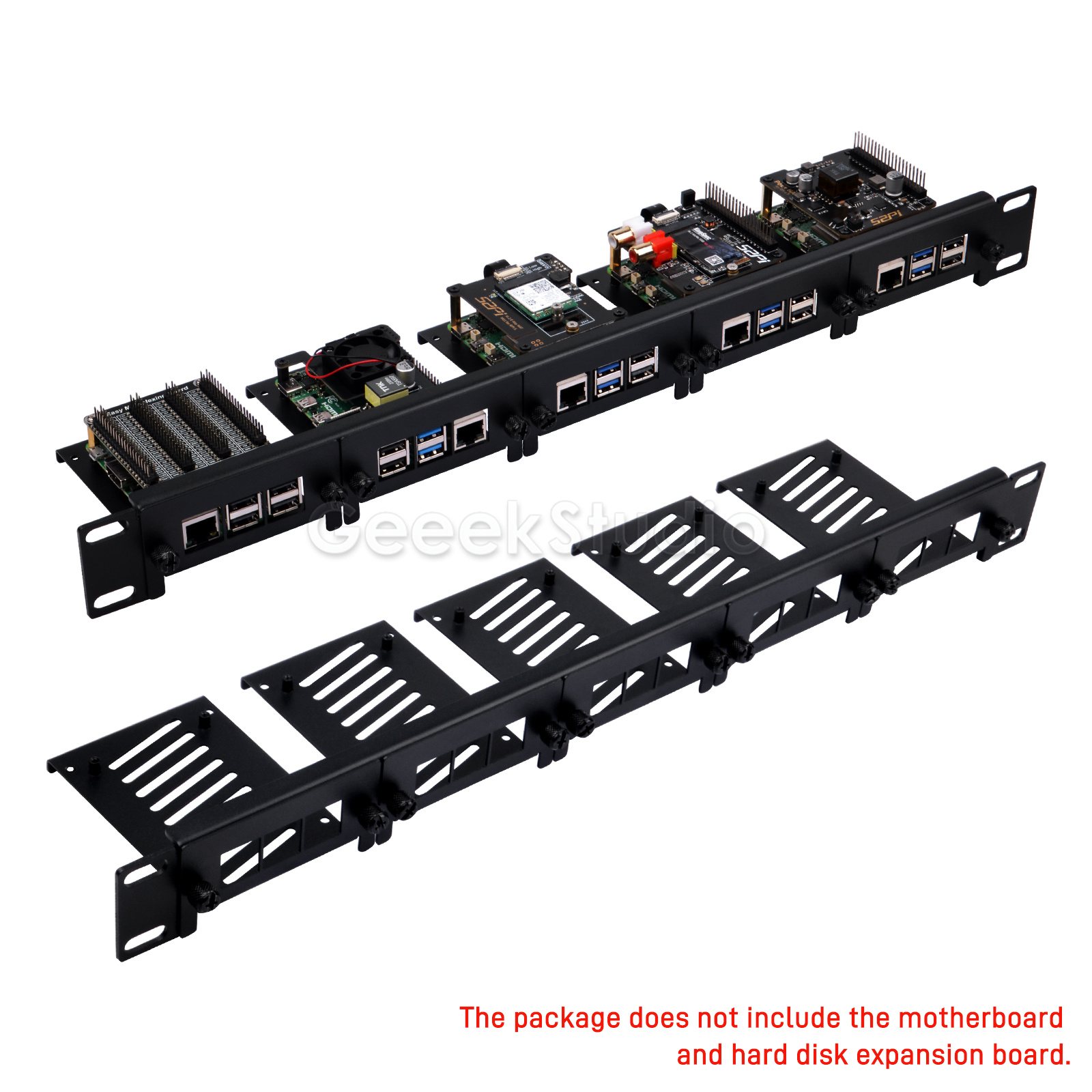 Deskpi Super6C - Montagem em rack 1U para Raspberry
