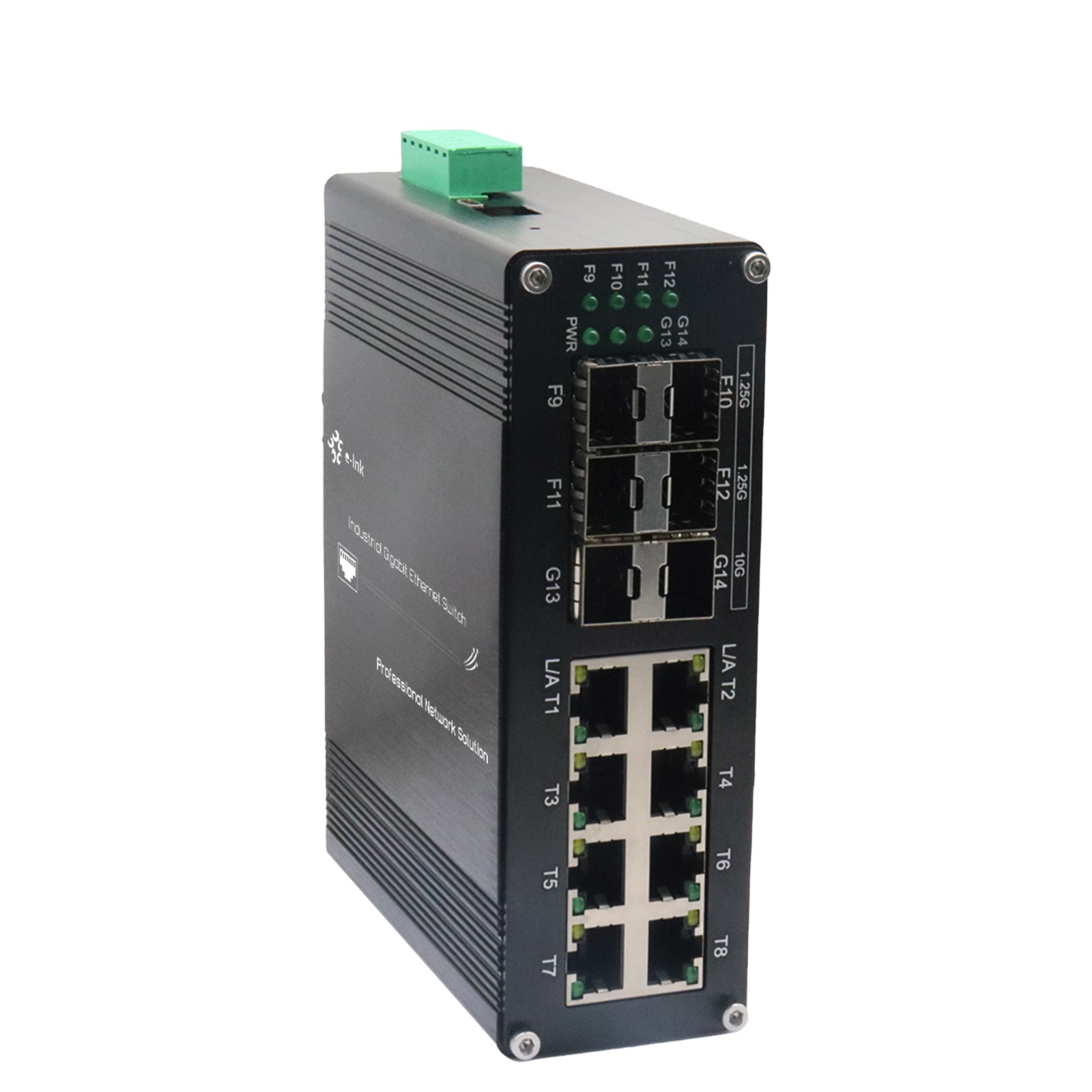 Sfp+ 10G Managed Switch 8 Port - Industrial L2+ 8 portas 10/100/1000T +