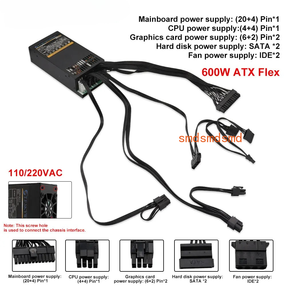 Fonte de Alimentação Modular 6 - Atx Power Supply 1U Flex 500W avaliação e preço